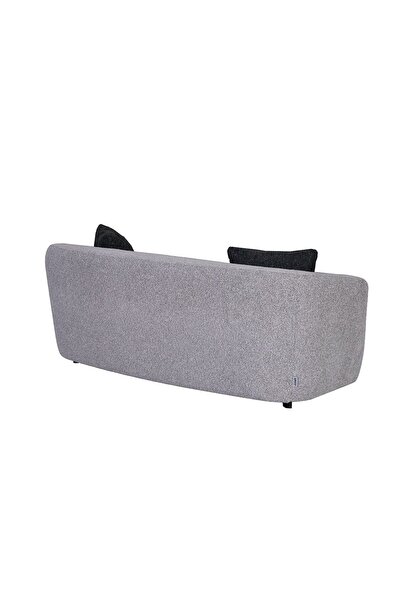 Danube Home Lucio 2 Seater Fabric Sofa - Grey, Solid Wood Frame, 183x95x71cm, 2 Years Warranty, Stylish Design