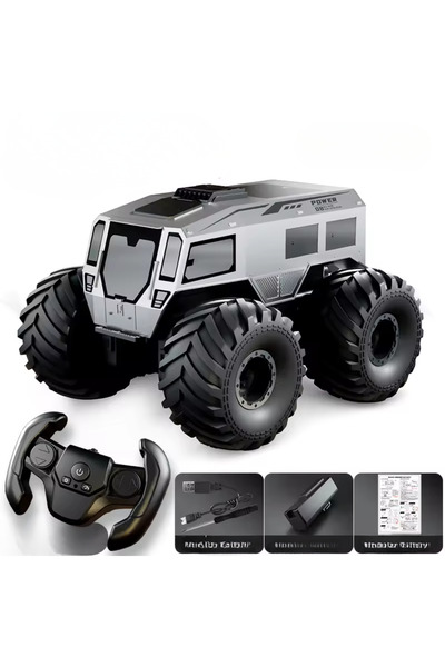 Twisoo سيارة برمائية 2.4G 4WD RC، مركبة مغامرات مقاومة للماء على الطرق الوعرة...
