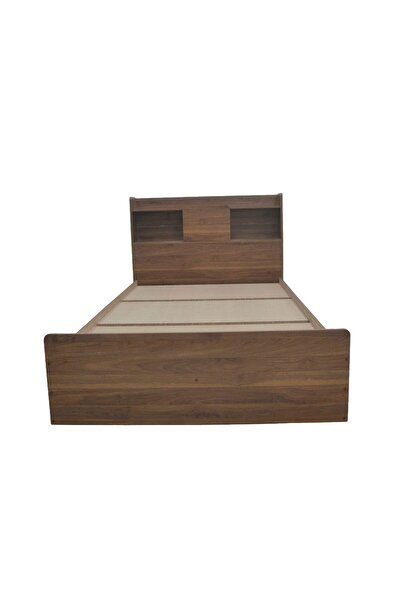 Danube Home سرير أطفال فاخر مقاس 120×200 سم من خشب الجوز الفاتح - مصنوع من الخشب الهندسي، ضمان لمدة عامين، أنيق ومتين