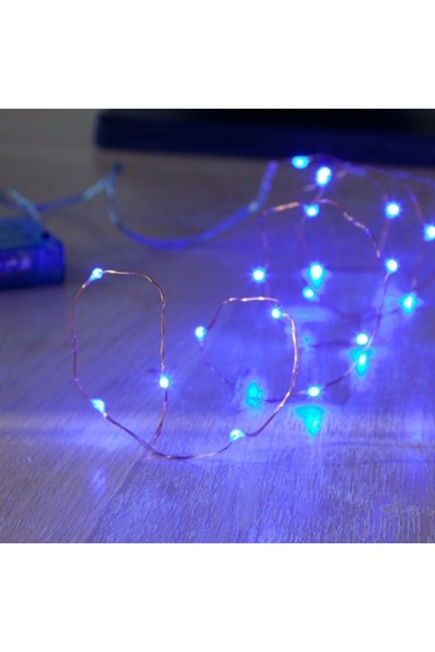 Flippy Lumini de Crăciun, 20 m, 200 LED-uri, Albastru, 8 moduri, Interconecta...