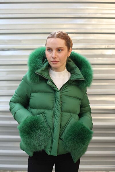 Butik Suat Cep Peluş Detay Şişme Mont