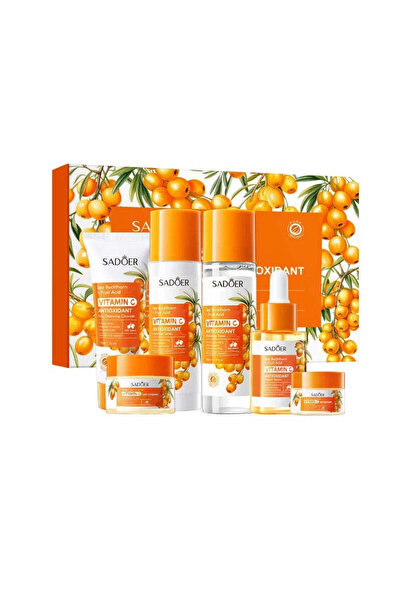 SADOER Vitamin C Antioxidant – Gift set with 6 products with sea buckthorn extract and vitamin C