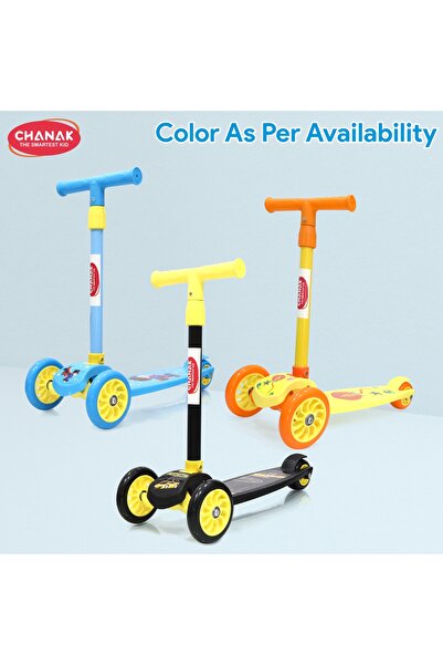 Chanak Go Thunder Kick Scooter for kids 3 Wheel Foldable Scooter With Rear Break for Boy & Girl 5+