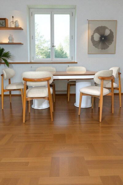 baresmu Bohem İskandinav Masa Sandalye Takımı – 6 Adet Polo Sandalye – Ceviz ...