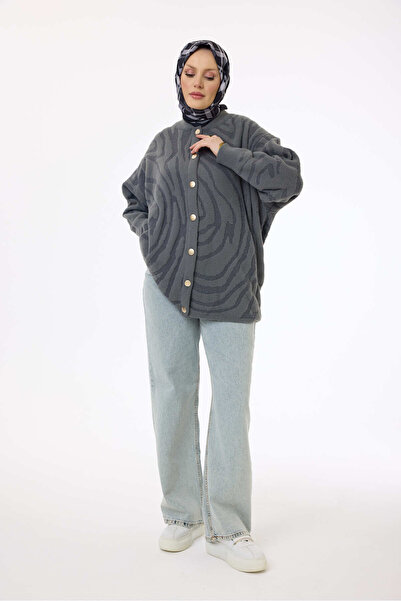 My City 44034 - Stylish Comfortable Buttoned Soft Women's Knitwear Long Cardigan