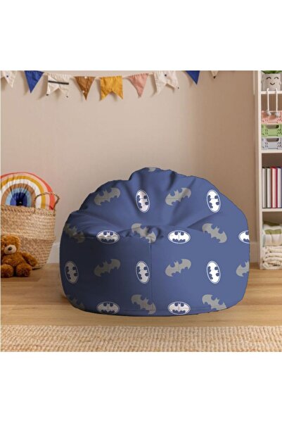 Danube Home Batman Poly Cotton Printed Bean Bag - 50x80 cm, Comfortable Seating for Kids & Adults, UAE