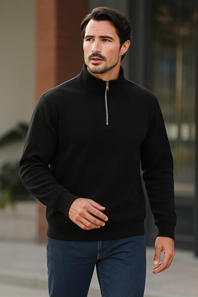 DAMGA JEANS Ανδρικό φούτερ με φερμουάρ Premium Trend