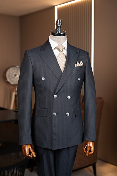 Terzi Ayhan Classics Double Breasted Striped Suit