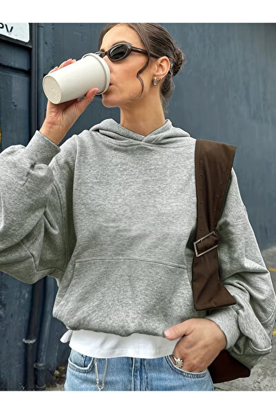 Agolady مقاس كبير، مقاس كبير جدًا، 3 خيوط، O قصة فضفاضة، سويت شيرت بقلنسوة