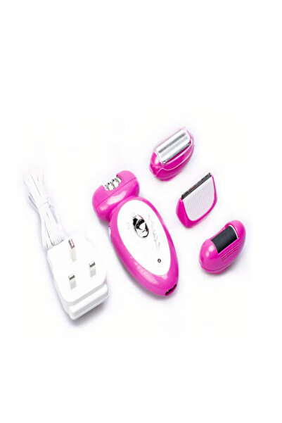 Dingling 4 In 1 Gift Edition RF-601 Women's Shaver – Whole Body Hair Removal Machine Pink Color