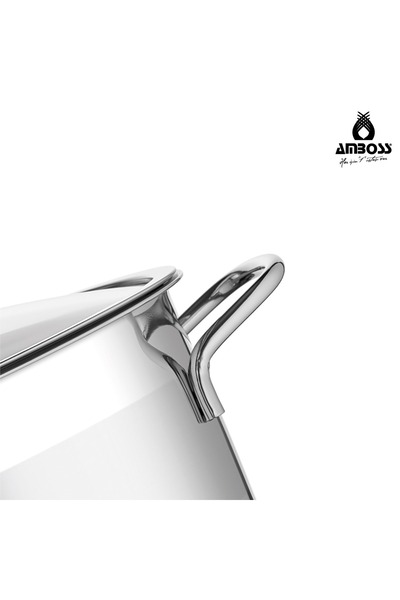 Amboss 10-piece stainless steel cookware set with glass lid