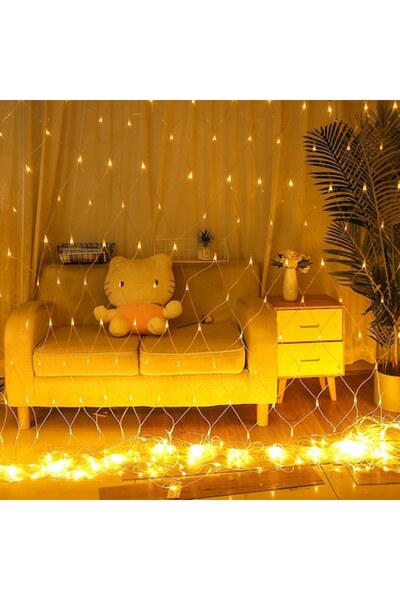 Flippy Luminițe de Crăciun în plasă, IP44, 12x1m, 560 LED-uri, Alb cald, Transformator cu telecomandă