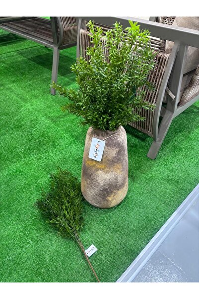 Ekodoğa Yapay Çiçek Yeşillik Dekorasyon Saksı Vazo Bitkisi