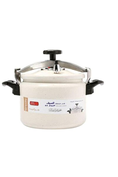 ALSAIF Al Saif Granite & Aluminum Pressure Cooker, 9 L - Pearl White