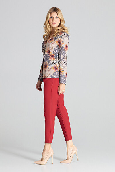 Figl Beige jacket with Printed and one button closure - M678 size XL