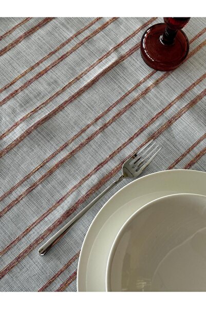 Lucien Home Striped Gardenia Tablecloth