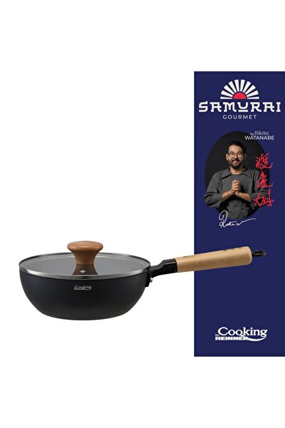 Heinner Wok Pan+Lid 20X7 Cm, Rikito Watanabe, Samurai Gourmet, Cooking By