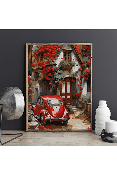 Pictorul Fericit Feerie în roșu - Pictură pe numere