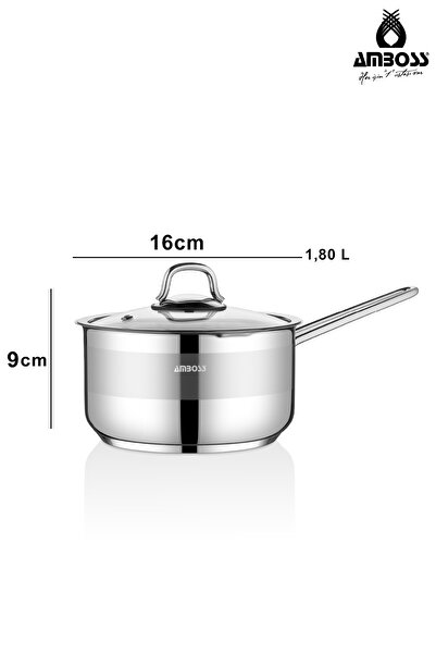 Amboss ENIO 10L Stainless Steel Pressure Cooker + 16 cm Stainless Steel Pot with glass lid