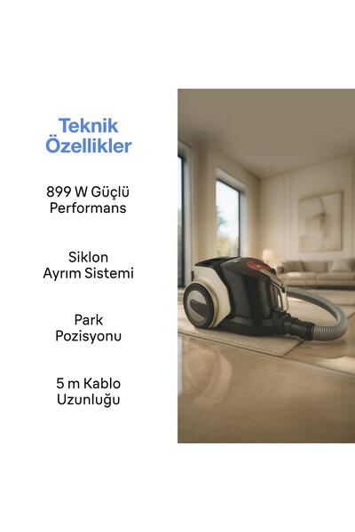 Fakir Spider RC 7032 Toz Torbasız Elektrikli Süpürge