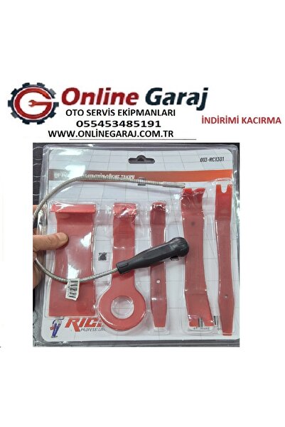 Rico Trim Seti Oto Döşeme Klips Sökme Çıkarma 5 Parça mıknatıs HEDİYE