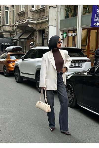 MEECY Women Baggy Jean High Waist Palazzo Stretchy Denim Pants