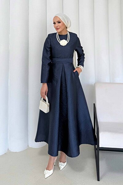 Melike Tatar Jacquard Dress 3579-1