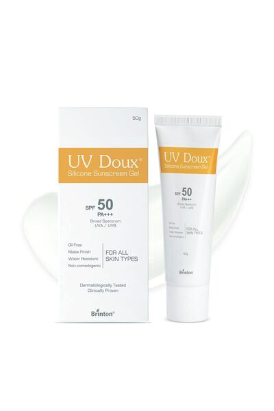 brinton UV Doux Lightweight Sunscreen Gel SPF 50 PA+++ for Face & Body, 50 g