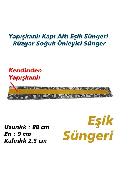 NEWSTORE HOME Kapı Altı Izolasyon Süngeri Kapı Altı Eşik Süngeri 1adet