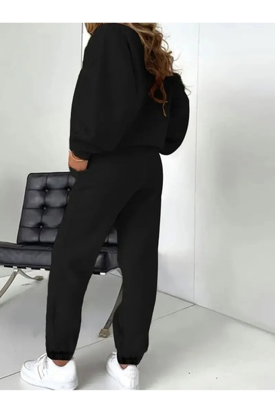 Flaubert Falubert-Women's Printed Milano Oversized Sweatahirt - Sweatpants 2-Piece Set