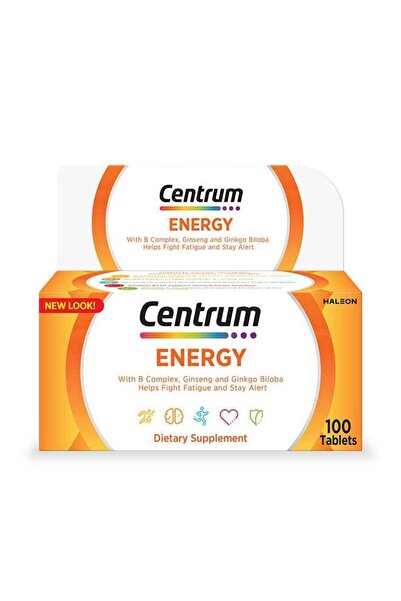 Centrum Energy Multivitamin with Ginseng and Ginkgo Biloba 100 Tablets