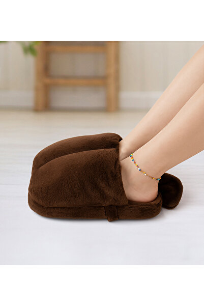 Pabtex Winter Foot Warmer Plush Slippers – Comfortable Heat Preservation at Home