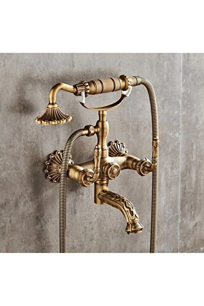 Prima Antik Nostalji Banyo Bataryalı Duş Seti