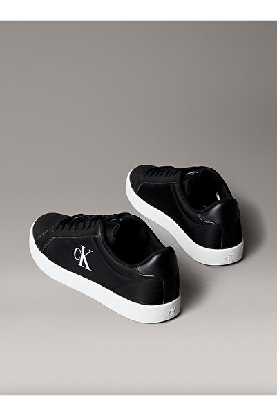 Calvin Klein Leather Embossed Logo Sneakers