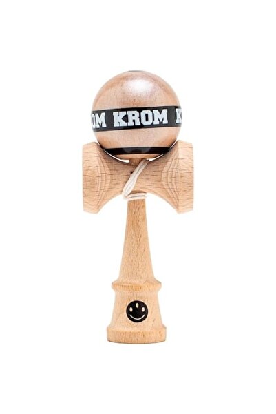 Krom Kendama MIKRO, kendama de buzunar din lemn de fag, 8 cm, Natură