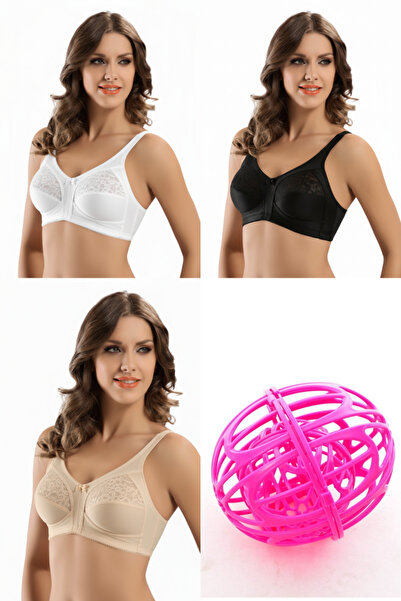 Le Jardin 800 Sevilla 3-Piece Eco Pack (Black-White-Tan) + Gift Bra Set