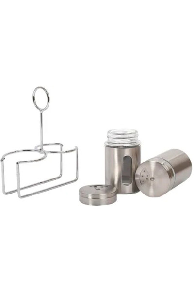 Ch Stainless steel salt and pepper shaker set: A touch of elegance to your table