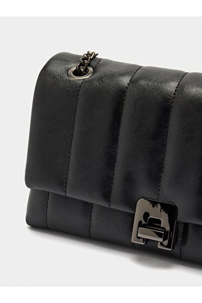 PARFOIS Döner Kilit Kapaklı Omuz Çantası