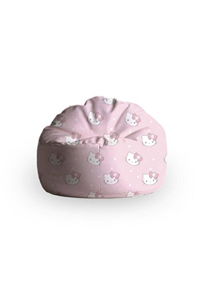 Danube Home Hello Kitty Poly Cotton Duck Printed Bean Bag - 50x80 cm - Fun Seating for Kids, Made in UAE