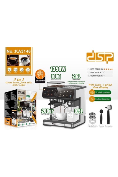 DSP Professional KA3146 Espresso Coffee Machine
