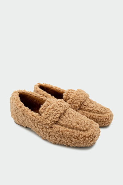 LAMİNTA Alfy Mink Women's Plush Home Slippers