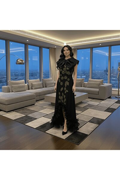 alqarat The Amethyst Ruffle Gown