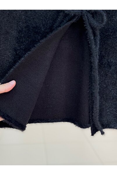 MİHRA STORE Fiamma Tied Short Cardigan-Zi̇5256 Black