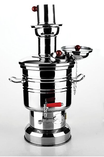 Zarifiş Zarif iş 3.5lt Kömürlü Semaver Lüx Model Demlik Hediyeli