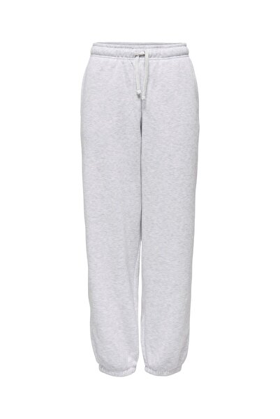 ONLY Onlbest Life Cuff Pant Swt Noos Women's Gray Sweatpants - 15357504