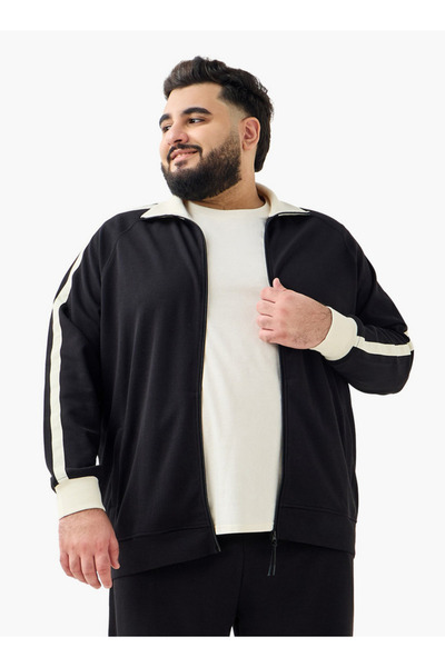 FAV Men Tape Detail Longline Jacket