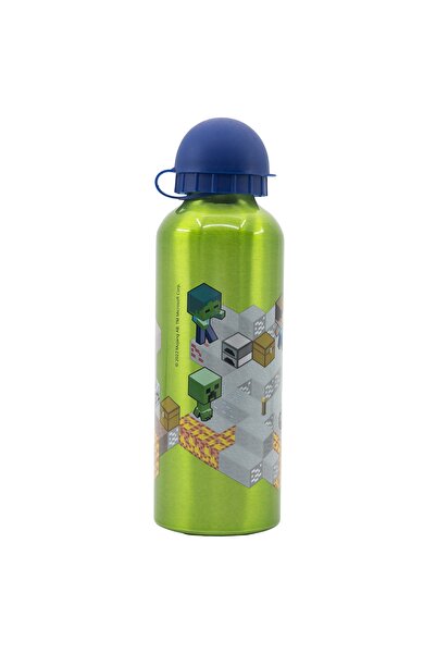 MINECRAFT Aluminum bottle, 530 ml, with hygienic lid, Minecraft®