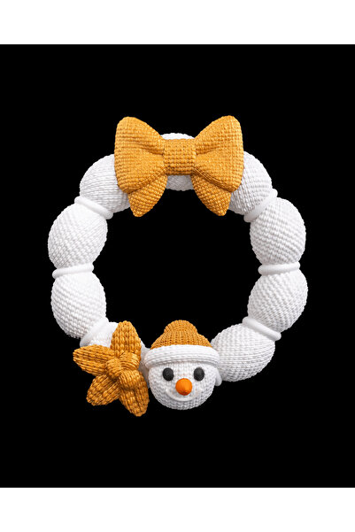OddieArtStore Christmas Door Ornament Snowman