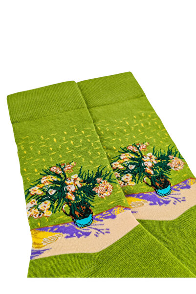 Shuttle Park Special Series Happy Colorful Art Patterned Vincent Van Gogh Socks Fun Comfortable Design Style Socks