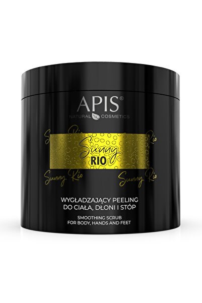 Apis Natural Cosmetics Sunny Rio body, hand and foot scrub with notes of salted caramel and nuts, 700 g